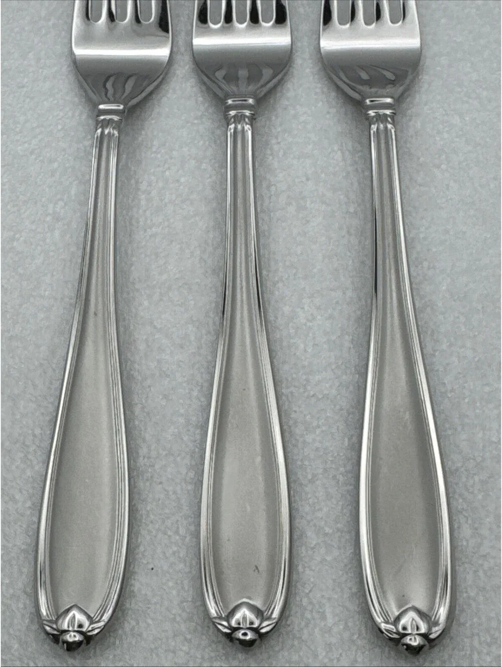 Lot 3 Princess House BARRINGTON Dinner Forks EUC 18/10 Stainless Flatware 8-1/8